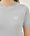 Marithé François Girbaud W SMALL CLASSIC LOGO HALF KNIT PULLOVER heather gray