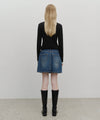 Marithé François Girbaud W Denim Mini Skirt