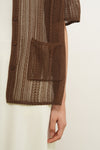 General Idea WOMAN Loose Fit Crochet Lace Half Cardigan