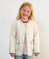 Marithé François Girbaud Enfant Classic Quilting Out Pocket Jacket Khaki