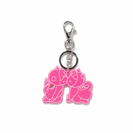 Nice Ghost Club Devil Dot Acrylic Keychain [Pink]