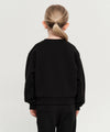 Marithé François Girbaud Kids Hand Writing Logo Crop Sweatshirt Light Pink