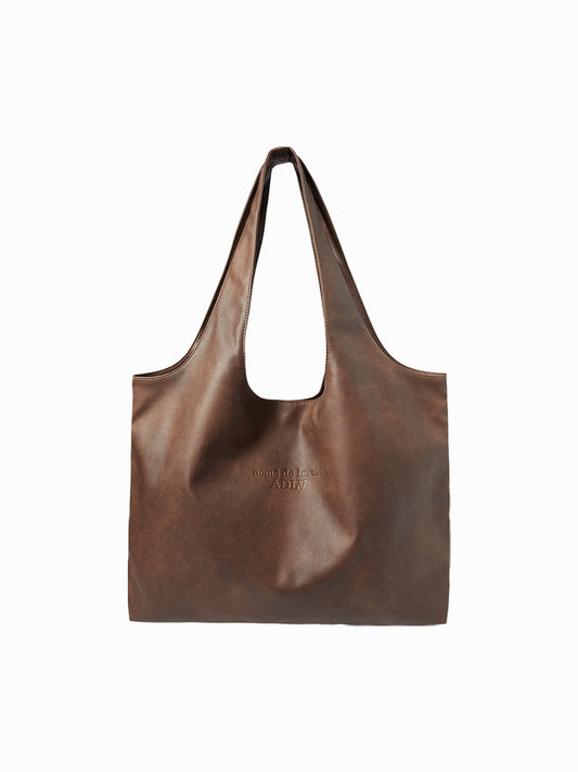 ADLV GO POINT VEGAN LEATHER SHOPPER BAG