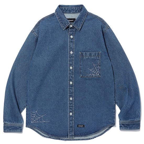 Mahagrid Web Denim Shirt Jacket