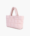 Marithé François Girbaud Classic Logo Padding Tote Bag Baby Pink