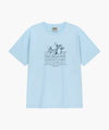 Marithé François Girbaud AEROCOOL LEMON CLASSIC LOGO TEE ice blue