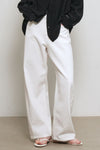 General Idea WOMAN Washing Curved Denim Pants [IVORY]