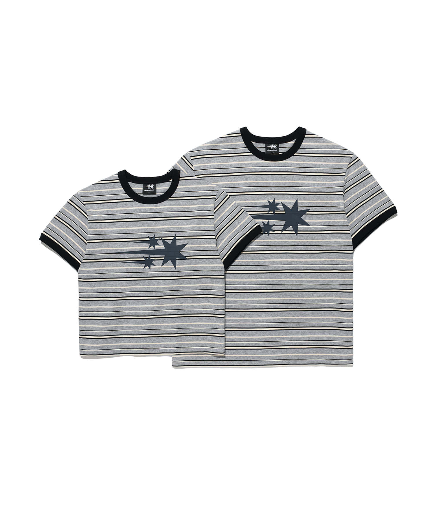 Nice Ghost Club Stripe 3 Star Basic Ringer Tee