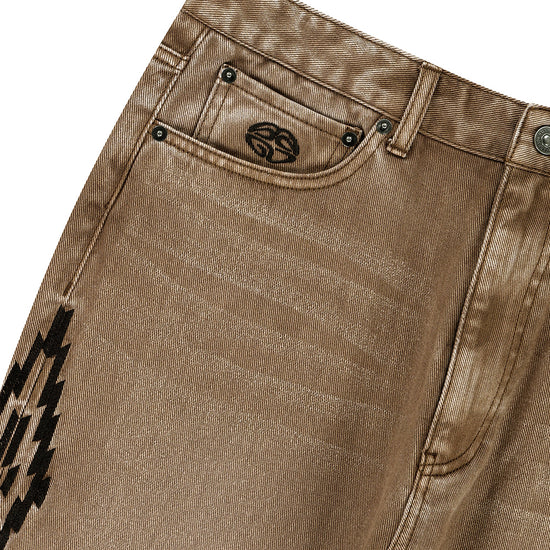 Mahagrid ORTEGA DENIM PANT [BROWN]