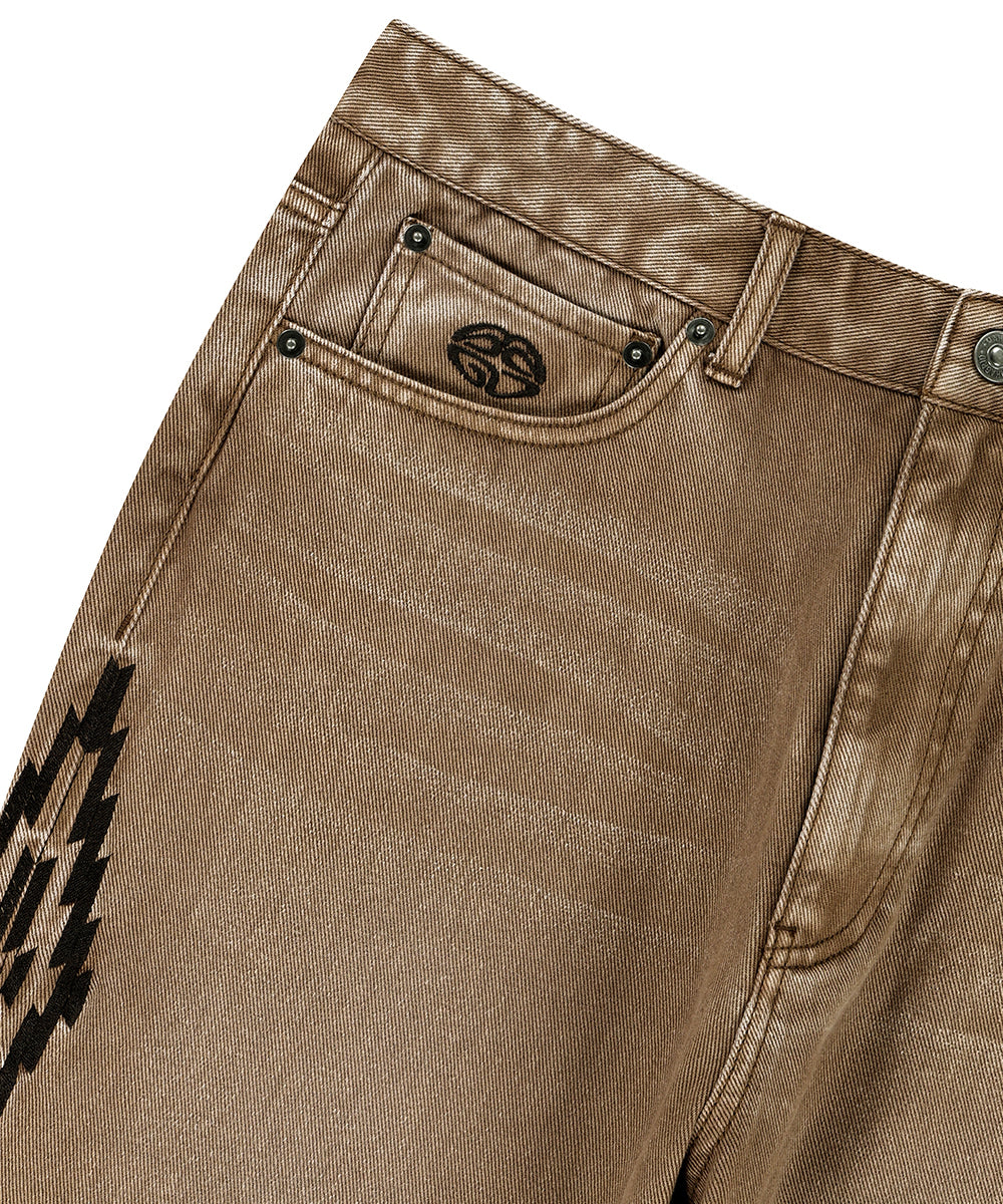 Mahagrid ORTEGA DENIM PANT [BROWN]