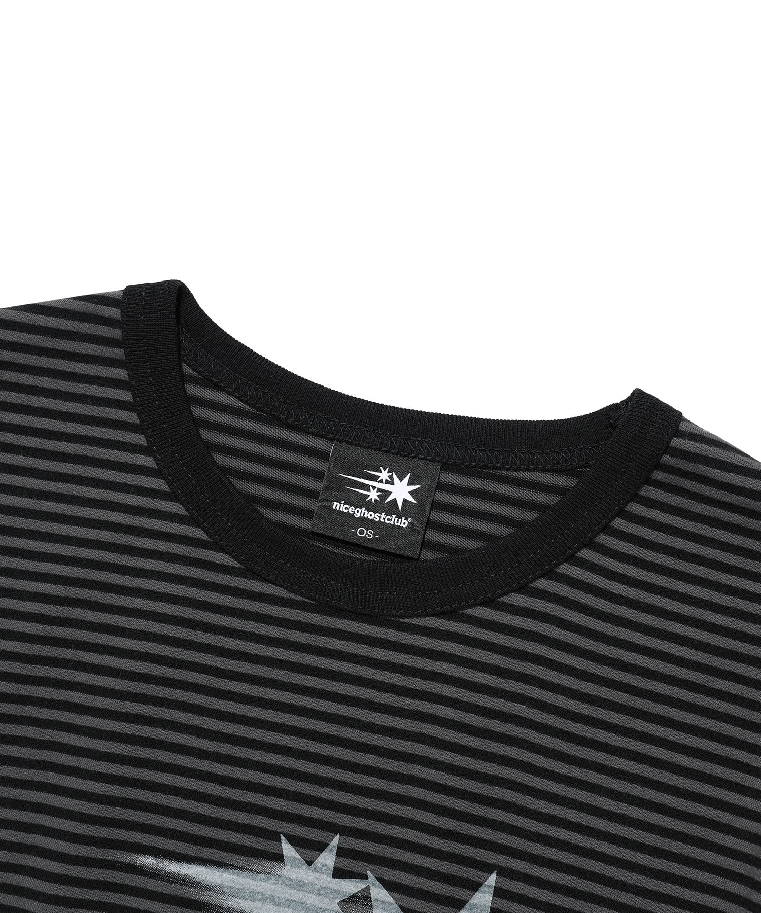 Nice Ghost Club Stripe Rush 3Star Ringer Crop Tee