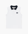 Marithé François Girbaud [6/23 예약발송] W SMALL CLASSIC LOGO PK COLLAR SLEEVELESS white