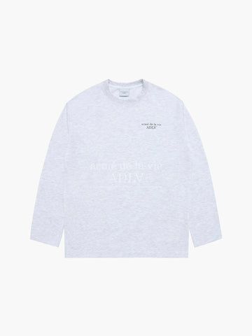 ADLV Basic Logo Needlework Long Sleeve T-Shirt