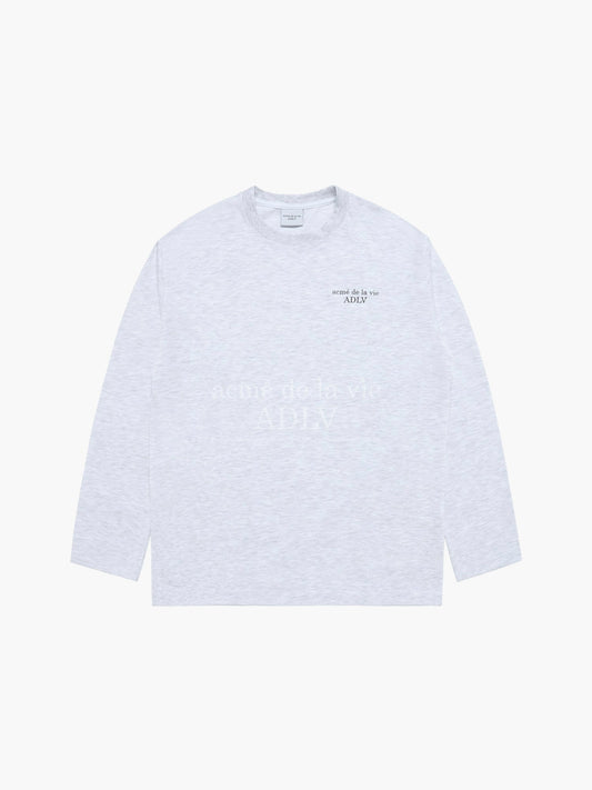 ADLV Basic Logo Needlework Long Sleeve T-Shirt