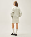 Marithé François Girbaud W VINTAGE CLASSIC LOGO SWEAT MINI SKIRT oatmeal