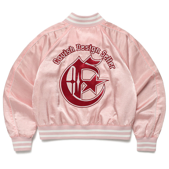 Cavish Women's Sideline Bomber Jacket in Pink