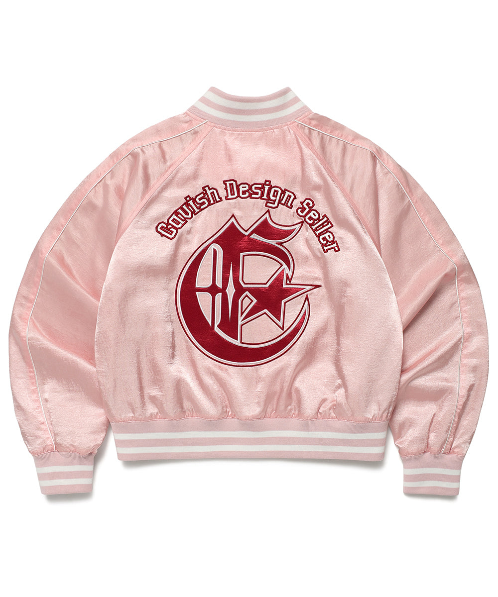 Cavish Women's Sideline Bomber Jacket in Pink