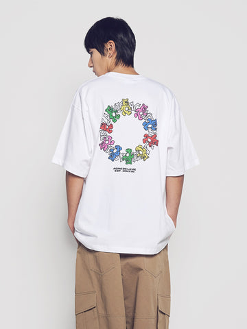 ADLV Round Walking AC Bear Short Sleeve T-Shirt