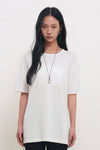 General Idea WOMAN Temperature-Cut Cool Relaxed-Fit Knit T-Shirt [TAUPE]