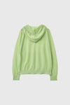General Idea Woman Sheer Hood Knit Pullover