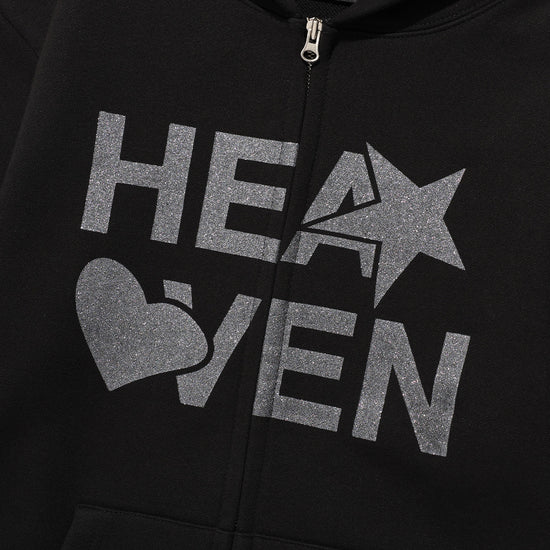 Nice Ghost Club Heaven Hoodie Zip Up [Black]