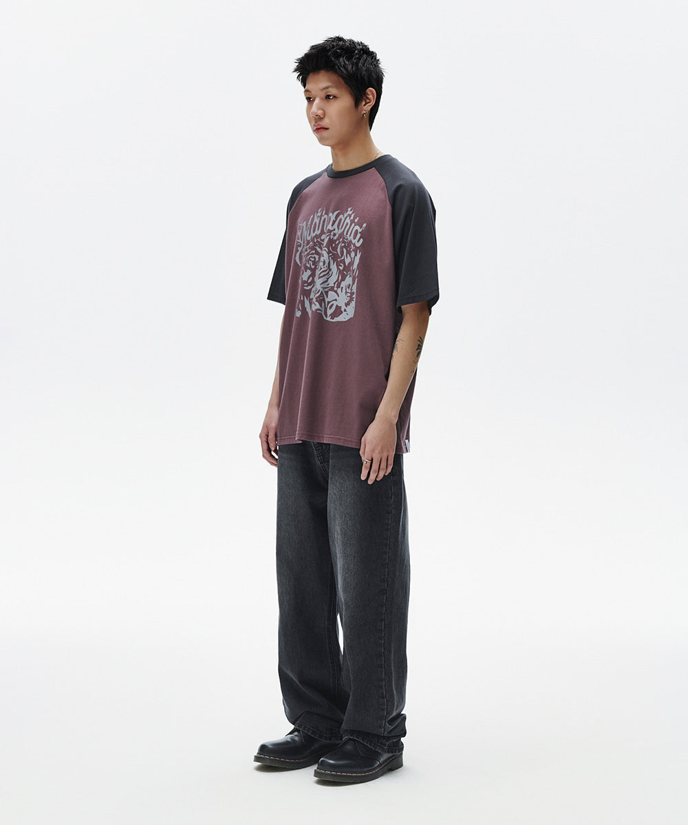 Mahagrid Rose Raglan Tee