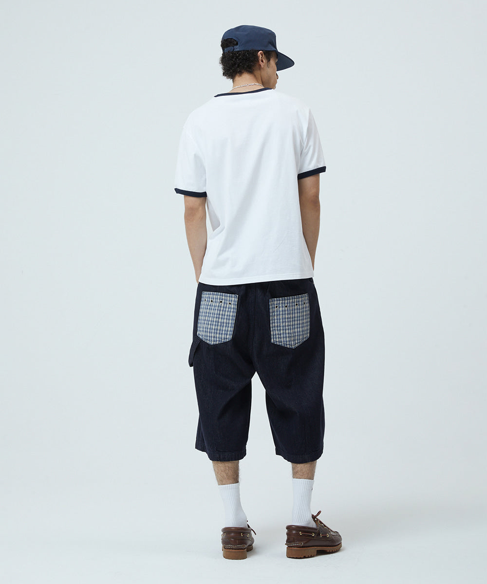 Mahagrid Bermuda Check Pocket Denim Short [Indigo]