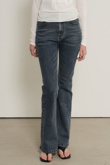 General Idea WOMAN Bootcut Washed Denim Pants