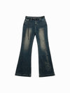 ADLV Woman Laser Logo Denim Flare Pants