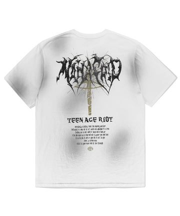 Mahagrid TEEN AGE RIOT WASHED TEE [WHITE]