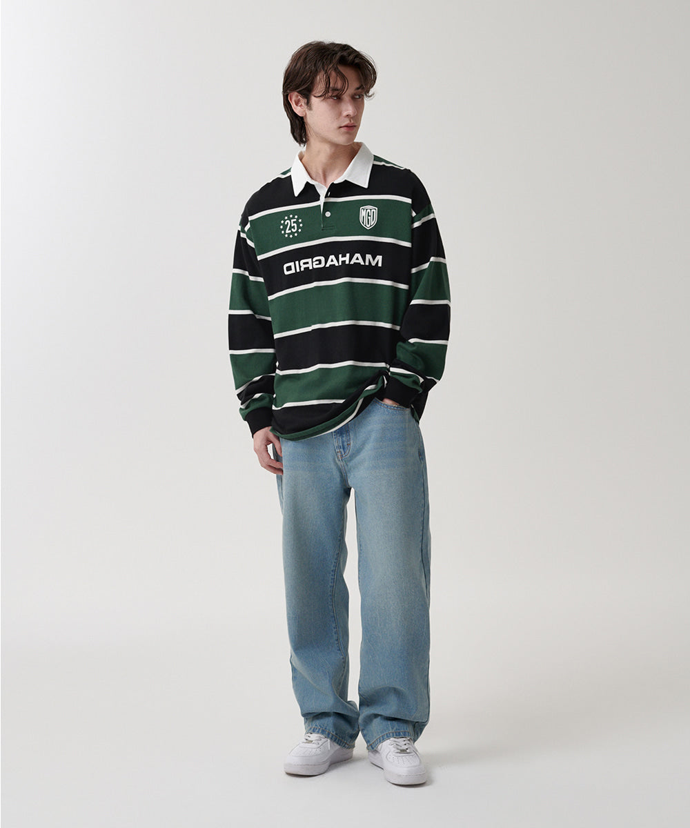Mahagrid Stripe Rugby Shirt