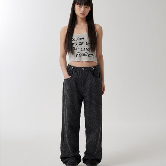 Mahagrid Lettering Sleeveless Knit