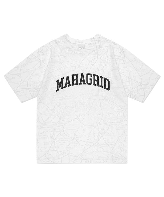 Mahagrid Map All Over Print Tee