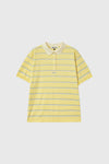 General Idea WOMAN Stripe Loose Collar Half Knit