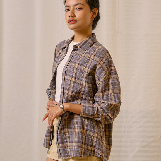 Bitter Cells Pop Overfit Check Shirt