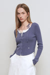 General Idea WOMAN Strap Layered Cardigan