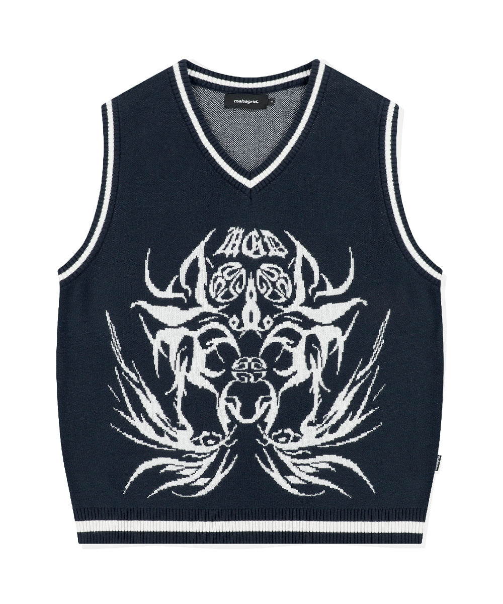 Mahagrid Eclipse Tribal Knit Vest