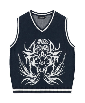 Mahagrid Eclipse Tribal Knit Vest