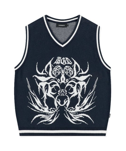 Mahagrid Eclipse Tribal Knit Vest