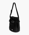 Marithé François Girbaud Buckle Strap Bucket Bag Black