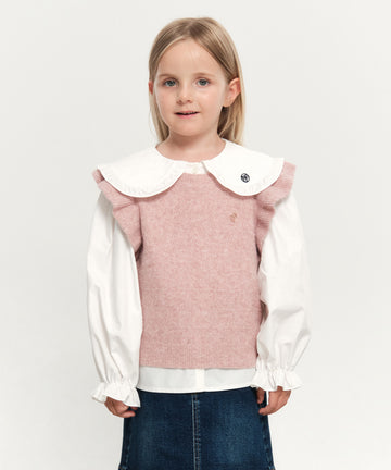 Marithé François Girbaud Kids W Ruffle Knit Vest