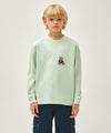 Marithé François Girbaud Kids Doodle Classic Logo Long Sleeve Tee White