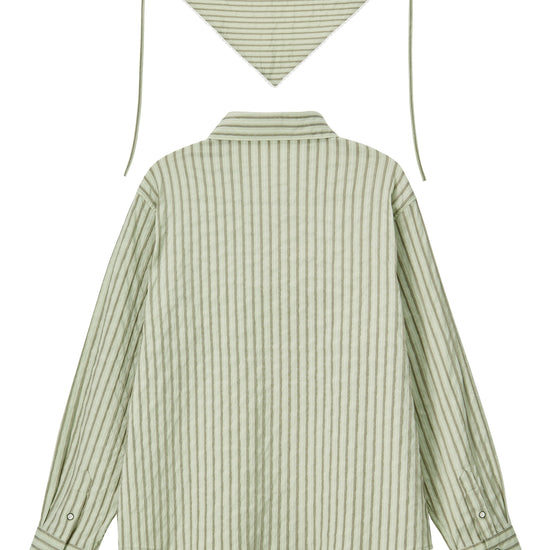 Bitter Cells Iris Shirt & Bonnet Set - Green