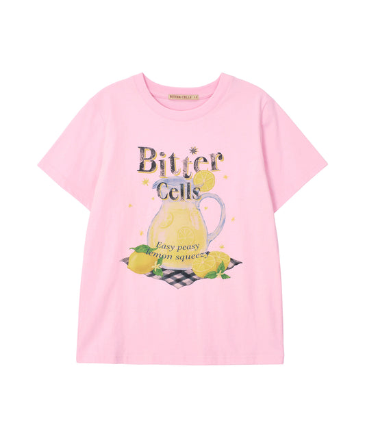 Bitter Cells Lemonade Tee-Pink