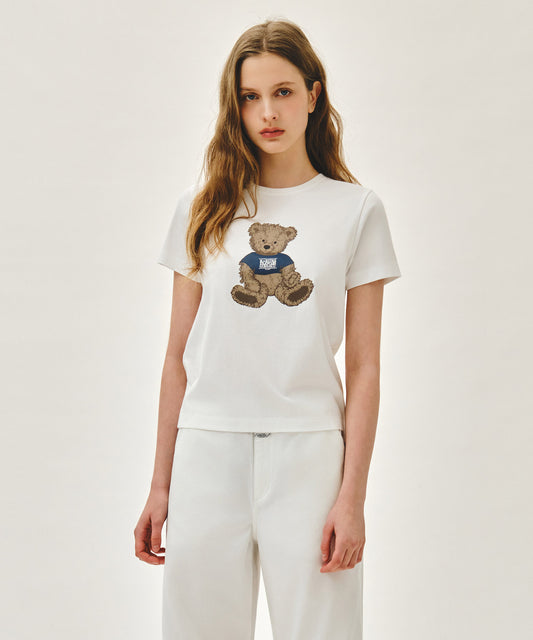 Marithé François Girbaud W DOODLE BEAR TEE