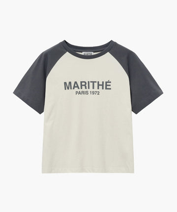 Marithé François Girbaud Women's Raglan Regular Logo Tee