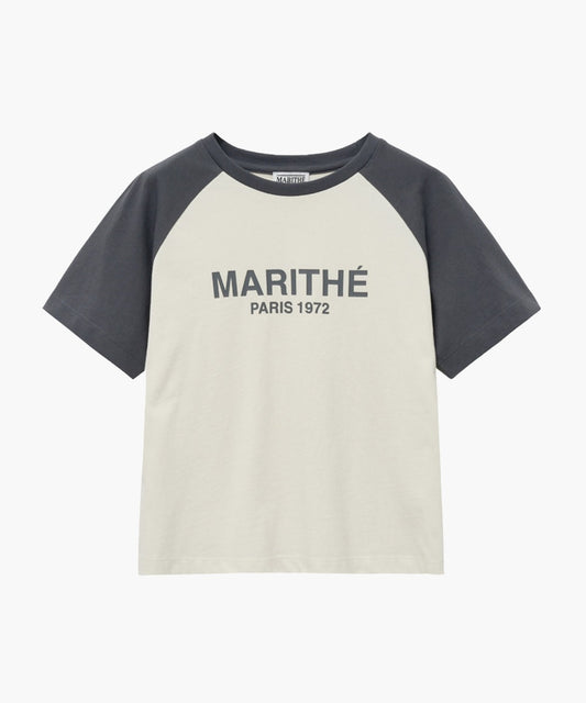 Marithé François Girbaud Women's Raglan Regular Logo Tee