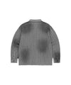 Mahagrid SPRAY DYEING CHECK CROP SHIRT