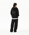Mahagrid Pray Applique Zip Up Hoodie