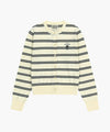 Marithé François Girbaud W STRIPE KNIT CARDIGAN